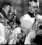 Papa Juan-Pablo I con la sobrina Pia Luciani (3 september 1978)
